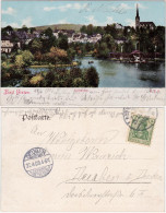 Ansichtskarte Bad Elster Blick über Die Stadt - Ruderstation 1906 - Bad Elster