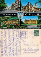 Ansichtskarte Celle Stechbahn, Museum, Stadtkirche, Luftbild, Schloss 1968 - Celle