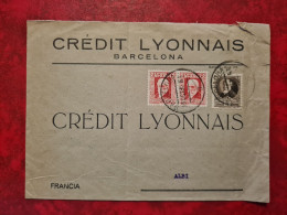 LETTRE  Espagne 1932 CREDIT LYONNAIS BARCELONA POUR ALBI - Autres & Non Classés