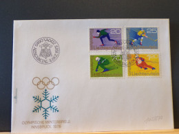 105/677  FDC  LIECHTENSTEIN 1976 - Hiver 1976: Innsbruck