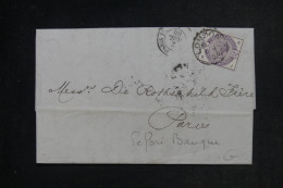 GRANDE BRETAGNE - Victoria Perforé Sur Lettre De Londres Pour La France En 1886 - L 152902 - Cartas & Documentos