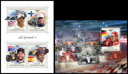 GUINEA REP. 2018 MNH** Formula 1 Formel 1 Formule 1 M/S+S/S - OFFICIAL ISSUE - DH1839 - Automobile