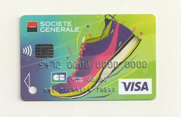 CARTE DE DEMONSTRATION VISA  THEME  CHAUSSURE BASKET - Credit Cards (Exp. Date Min. 10 Years)