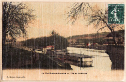 12098 / ⭐ Carte Toilée Photo Peinture BREGER 77-LA FERTE Sous JOUARRE Bateau Lavoir Ile MARNE 1910s Edition GUYOT - La Ferte Sous Jouarre