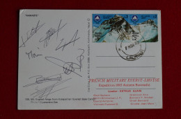 Signed Full Team Climbers French Military Everest Lhotse Successful Expedition 1993 Himalaya Escalade Alpinisme - Sportief