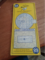 155 // CARTE MICHELIN / NIORT- CHATEAUROUX / 1954 - Strassenkarten