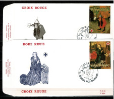 1991 2398 & 2399 FDC (Brus/Brux) : "  Het Belgische Rode Kruis / Croix Rouge Belge " - 1991-2000