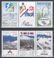 FRENCH ANDORRA 446-450,unused - Skisport