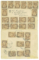 P3439 - GREECE. 12.9.1906, FROM ATHENS TO HYTHE (KENT, G.B.) 25 1 LEPTA STAMPS, FORMING THE 25 L RATE. FANTASTIC PIECE - Zomer 1896: Athene