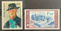 België, 1966, 1384-V En 1386-V1, Postfris **, OBP 12€ - 1961-1990