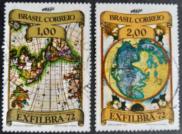 Bresil Brasil Brazil 1972 Exposition Philatelique Exhibition Yvert 1005 1006 O Used - Usati