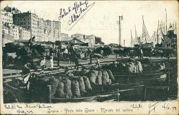 GENOVA - PONTE DELLE GRAZIE - MERCATO DEL CARBONE - SPEDITA 1903 ( 20921) - Genova (Genoa)