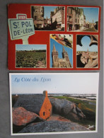 CP 29  Finistère  Saint POL De LEON - LA COTE DU LEON  - Lot De 2 Cartes Postales - Saint-Pol-de-Léon