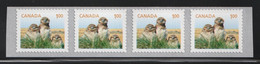 CANADA 2014 Definitives / Young Wildlife / Burrowing Owl S/ADH: Strip Of 4 Stamps (Sideways) UM/MNH - Rollen