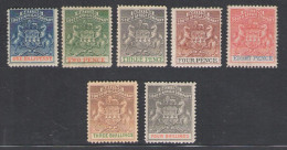 1892-94 British South Africa Company, Stanley Gibbons N. 18/26 - MNH** - Andere & Zonder Classificatie