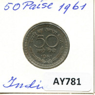 50 PAISE 1961 INDIA Coin #AY781.U.A - India