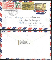 USA Peekskill Cover To Germany 1962. 16c Rate Christmas Girl Scouts Stamps - Lettres & Documents