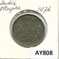 1 RUPEE 1976 INDE INDIA Pièce #AY808.F.A - Inde