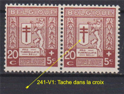 Belgique: COB N° 241-V1: Neuf, **, Sans Charnière. TB !!! - 1901-1930