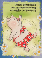 PIGS Animals Vintage Postcard CPSM #PBR744.GB - Pigs