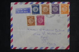 ISRAËL - Enveloppe Du Kiboutz Ein Hashofet Pour Paris En 1954 - L 152963 - Lettres & Documents