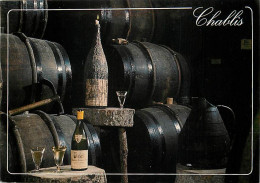 89 - Chablis - Une Cave - Bouteilles De Vin - Flamme Postale De Chablis - CPM - Voir Scans Recto-Verso - Chablis