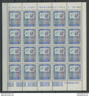 1978-79 Italia - Repubblica , N° 1442 , 5000 Lire Policromo , In Minifoglio Di - Hojas Completas