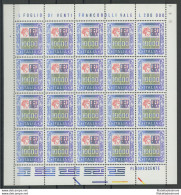 1983 Italia - Repubblica , N° 1652 , 10.000 Lire Policromo , In Minifoglio Di 2 - Hojas Completas