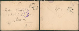 Guerre 14-18 - Lettre En S.M. Expédié Via P.M.B. (1916) + Cachet Armée Belge 6 D.A. > Rouen - Armée Belge