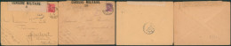 Guerre 14-18 - Lot De 2 L. + Bandelette De Censure (8, 28) + Censure C.F. (Folkestone) > Hollande (Oegstgeest, La Haye) - Army: Belgium