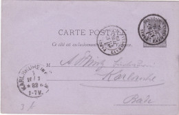 FRANCIA - INTERO POSTALE -VIAGGIATO - VIAGGIATO - 1882 - Otros & Sin Clasificación