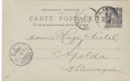 FRANCIA - INTERO POSTALE -VIAGGIATO - VIAGGIATO - 1899 - Andere & Zonder Classificatie