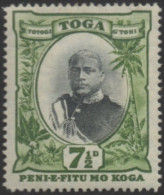 Tonga 1897 SG48 7½d King George II MLH - Tonga (1970-...)