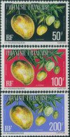 French Polynesia Official 1977 Sc#O13-O15,SGO252-O254 Vi Popaa Fruit MNH - Other & Unclassified