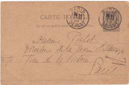 FRANCIA - INTERO POSTALE -VIAGGIATO - VIAGGIATO - 1892 - Otros & Sin Clasificación