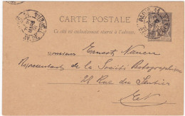 FRANCIA - INTERO POSTALE -VIAGGIATO - VIAGGIATO - 1891 - Autres & Non Classés