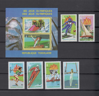 Togo 1979 Olympic Games Moscow / Lake Placid Set Of 6 + S/s MNH - Zomer 1980: Moskou
