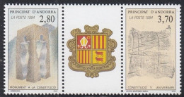 FRENCH ANDORRA 463-464,unused - Archaeology