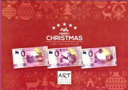 0-Euro FEAL PEBD SECW 01 2020 ANNIVERSARY MERRY CHRISTMAS Italien Malta Niederlande ART 1-3 Im Folder - Private Proofs / Unofficial