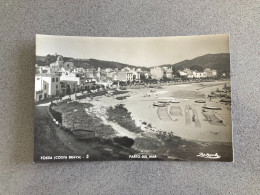 Tossa Paseo Del Mar Carte Postale Postcard - Gerona