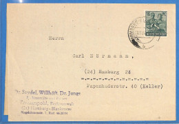 Allemagne Zone AAS 1947 - Lettre De Hamburg - G33833 - Autres & Non Classés