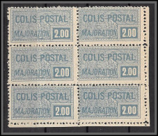 95212 Colis Postaux N°44 2f Bleu Majoration Bloc 6 Neuf ** Mnh Cote 300 Euros Discount - Neufs