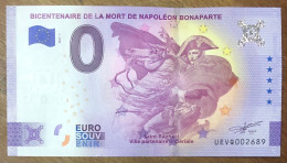 2021 BILLET 0 EURO SOUVENIR ST-RAPHAEL NAPOLÉON BONAPARTE ANNIVERSAIRE EURO SCHEIN BANKNOTE PAPER MONEY PAPIER MONNAIE - Private Proofs / Unofficial