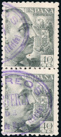Lérida - Edi O 925 Pareja - Mat "Cartería - Villanueva De Meía" - Used Stamps