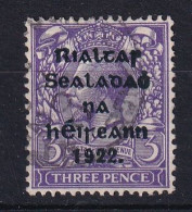 Ireland: 1922   KGV OVPT    SG36    3d   Violet    Used - Used Stamps