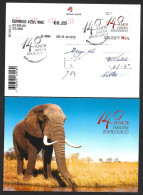 Elephant. Elephantidae. Entire Postcard The 140th Years Lisbon Zoo. Elefant. Gesamte Postkarte Lissaboner Zoos. Olifant. - Elefantes