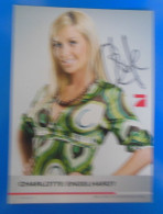 AUTOGRAPHE DE CHARLOTTE ENGELHARDT SUR CARTE - Actors & Comedians