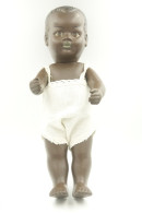 Vintage DOLL : African Black Doll - 20cm - Made In Germany - Original - 1940 - Vinyl - Rubber - Soft Plastic - Action Man