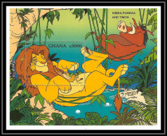 80003 Mi N°308 Ghana Disney Le Roi Lion Lion's King Simba Pumbaa Timonbloc (BF) Neuf ** MNH 1996 - Ghana (1957-...)