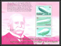 81404 Nevis 1900/2000 Y&t N°1394/1396 TB Neuf ** MNH 100 Years Off Zeppelin First Flight - St.Kitts-et-Nevis ( 1983-...)